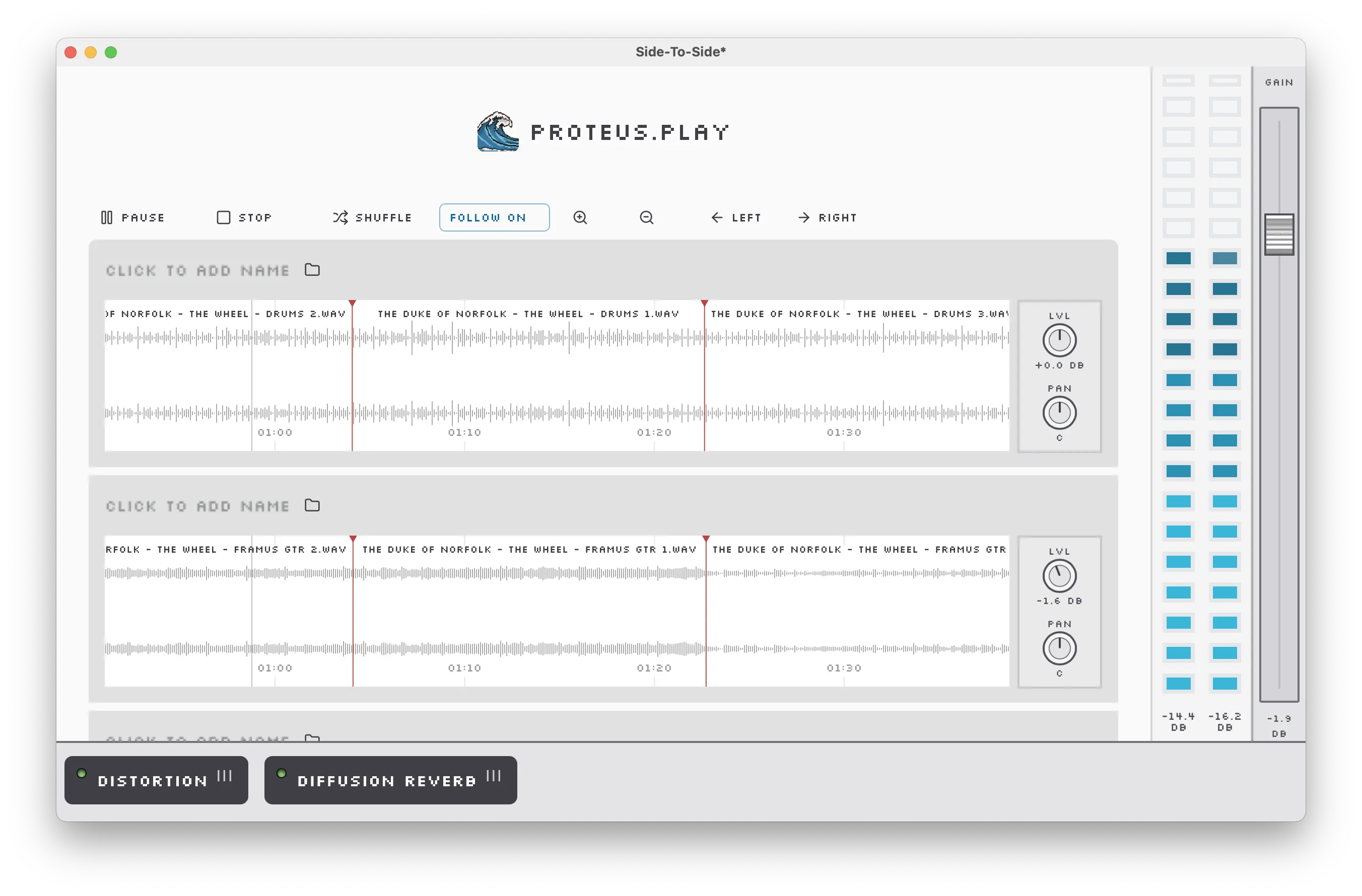 Screenshot of the Proteus Author desktop application